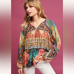 Farm Rio Mendoza Peasant Blouse